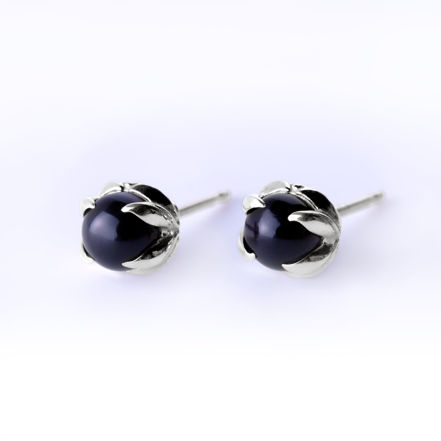 Black Onyx Sprout Earrings