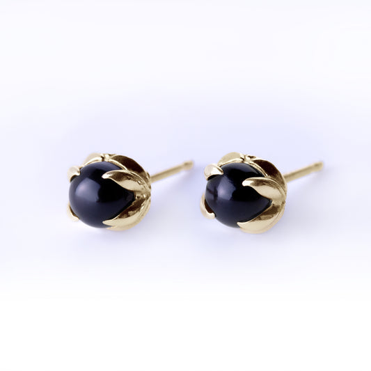 Black Onyx Sprout Earrings