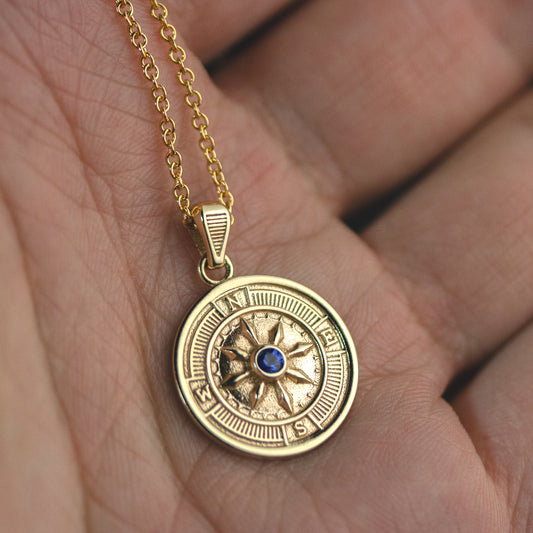 14k Compass Coin
