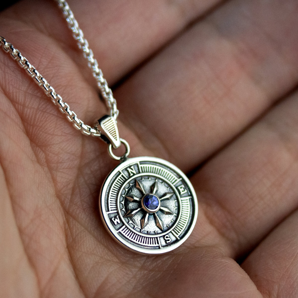 Compus Coin Silver Compass Coin – Korina Jewelry Studio