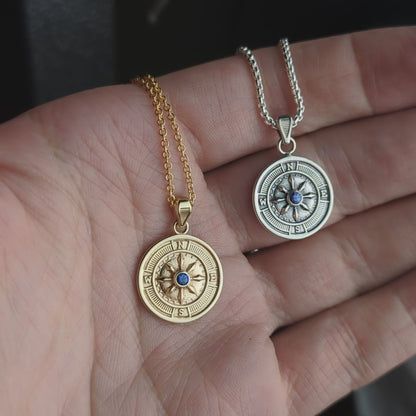 14k Compass Coin